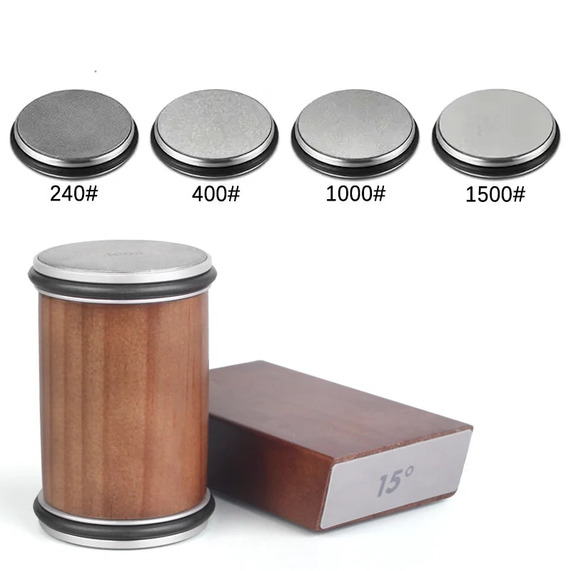 RSCHEF Rolling Knife Sharpener — Magnetic Holder & Diamond Stone Kit