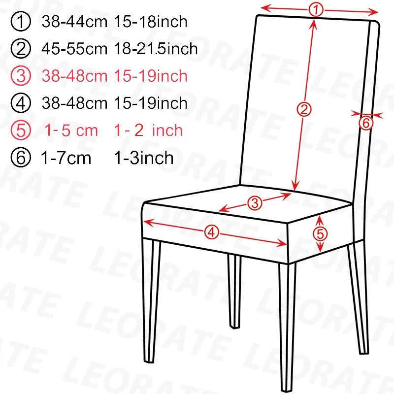 Universal Elastic Chair Cover — Stretchable Fabric Seat Protector