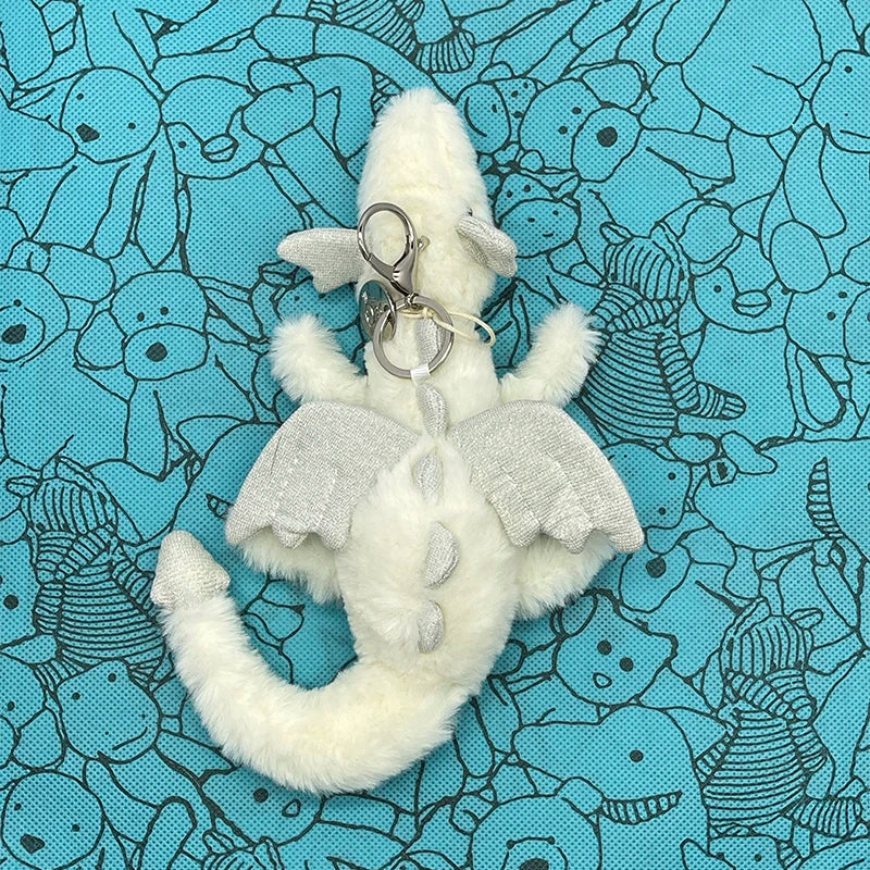 Assorted Plush Keychain Charms — Cute Animal & Food Bag Accessories