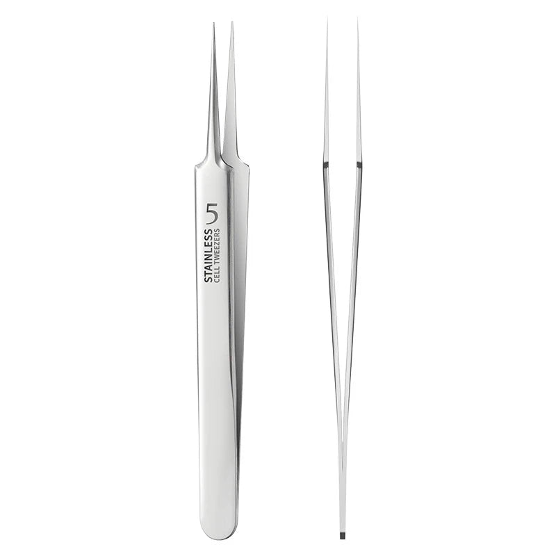 Stainless Steel Blackhead Extraction Tweezers — Precision Skin Care Tool
