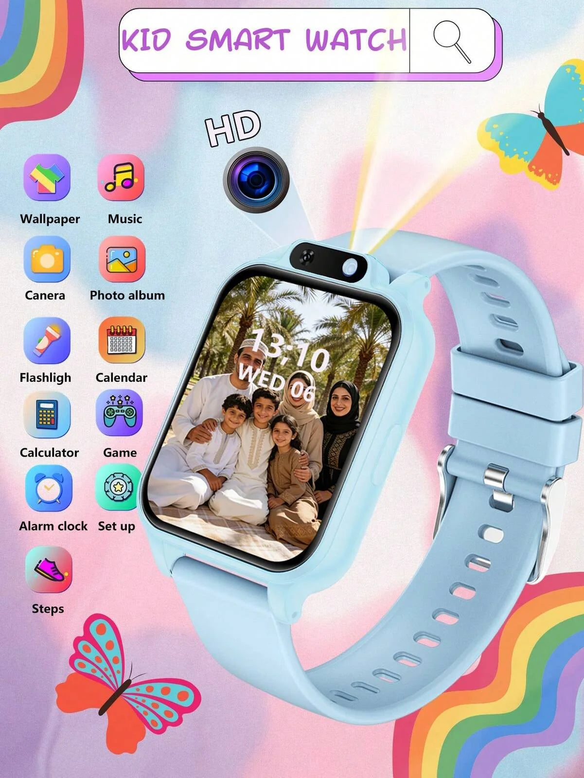 Smart Educational Touchscreen Watch — Multi-Function Digital Device for Teens