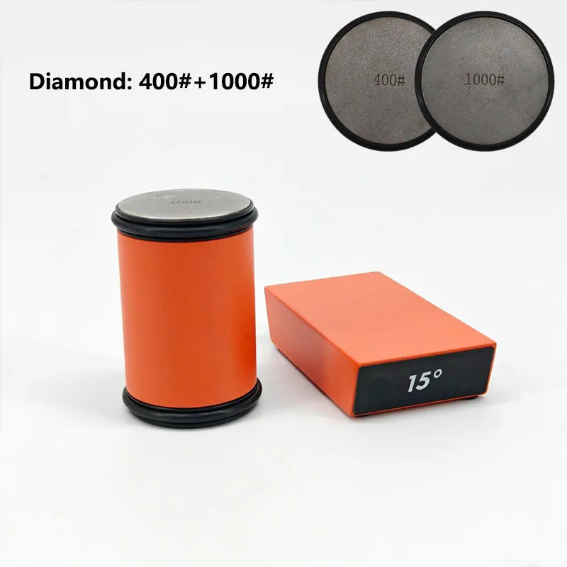 RSCHEF Rolling Knife Sharpener & Magnetic Holder — Diamond Stone Kit