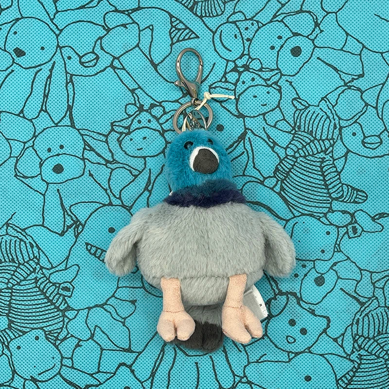 Assorted Plush Keychain Charms — Cute Animal & Food Bag Accessories
