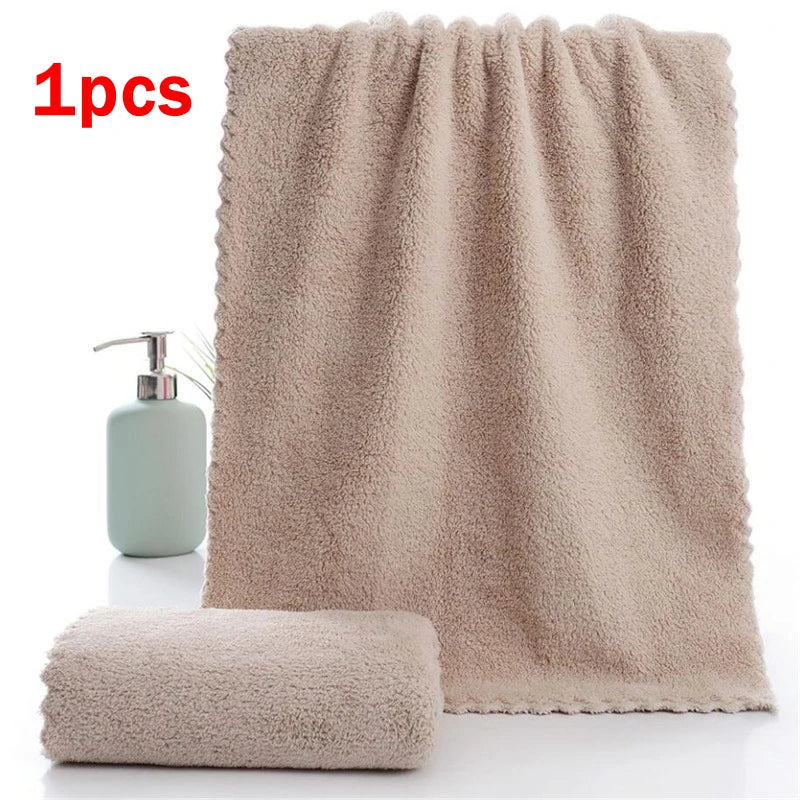 Beeinch Microfiber Coral Velvet Face Towel — Ultra Absorbent Soft Drying Cloth