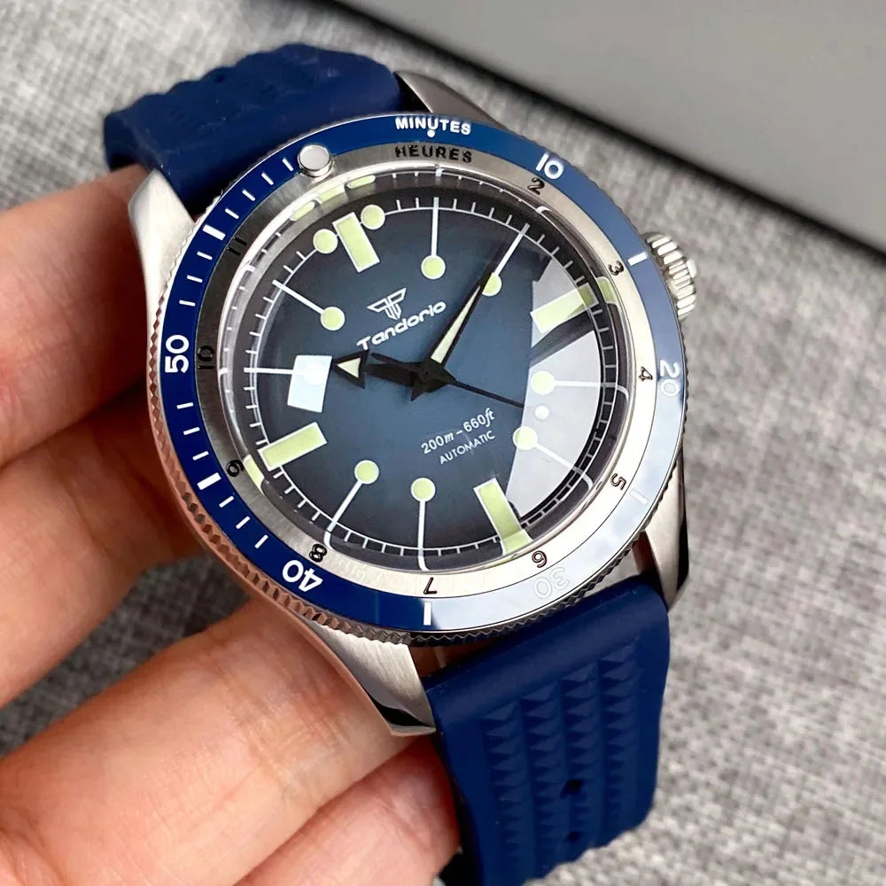 Tandorio Automatic Dive Watch — 40mm Mechanical Men's Diver