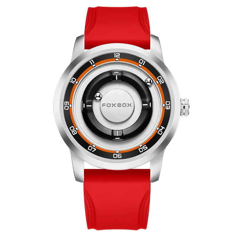 foxbox Planet Design Quartz Watch — Floating Magnetic Pointer Men's Timepiece