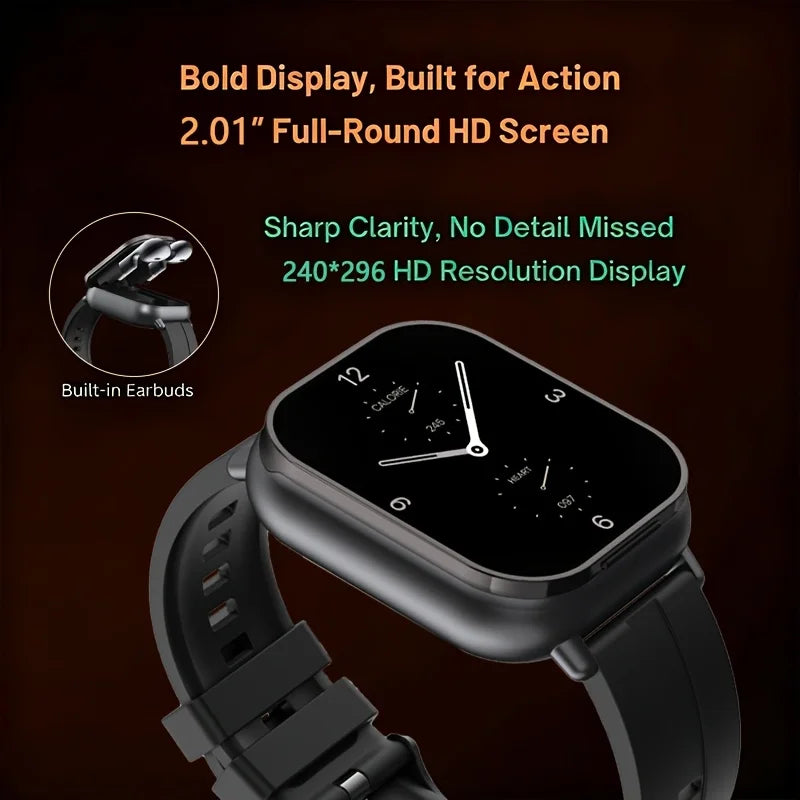 ERUN 2-in-1 Smart Watch — Integrated Wireless Earbuds & AI Translation