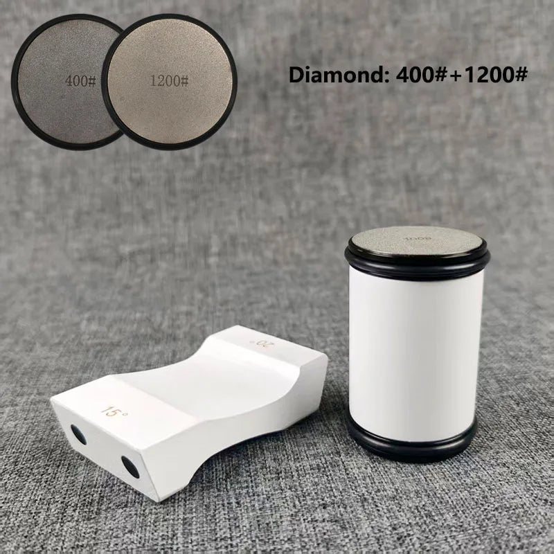 RSCHEF Rolling Knife Sharpener & Magnetic Holder — Diamond Stone Kit