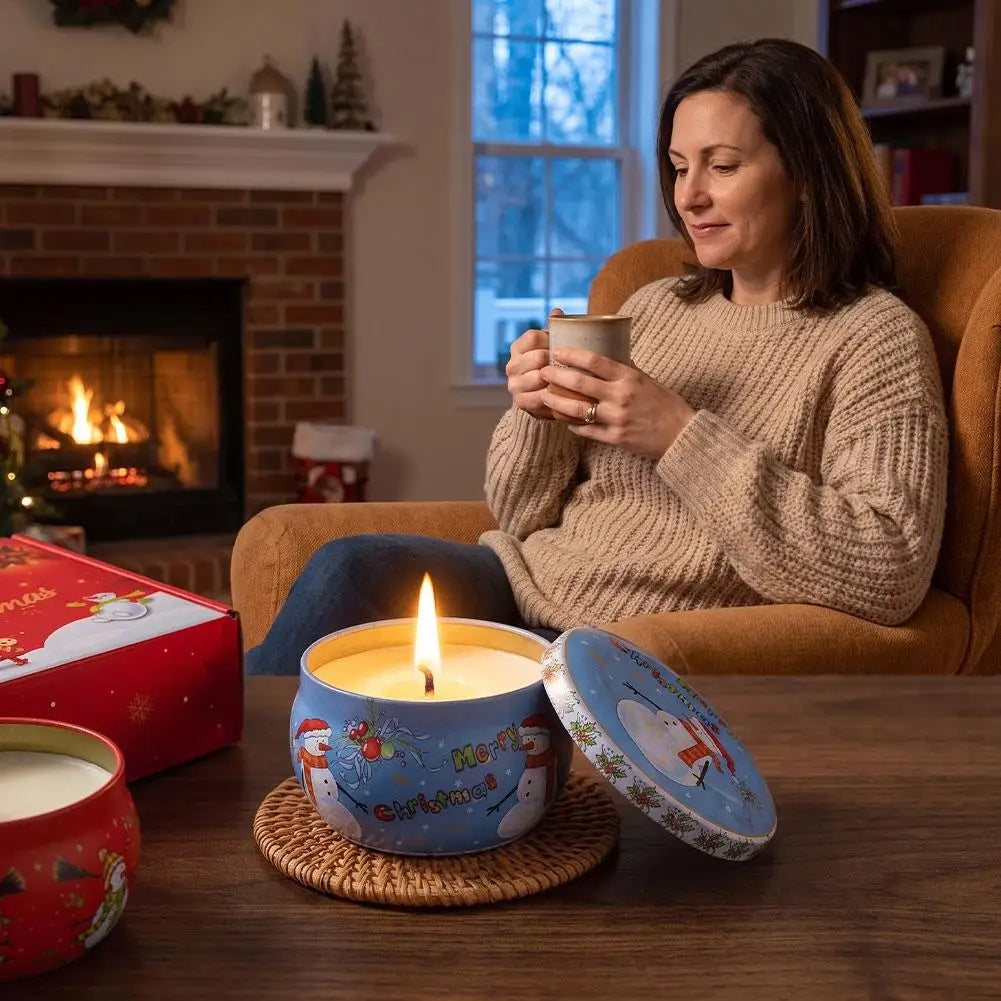 Christmas Scented Belly Jar Candle — Festive Aromatherapy Gift
