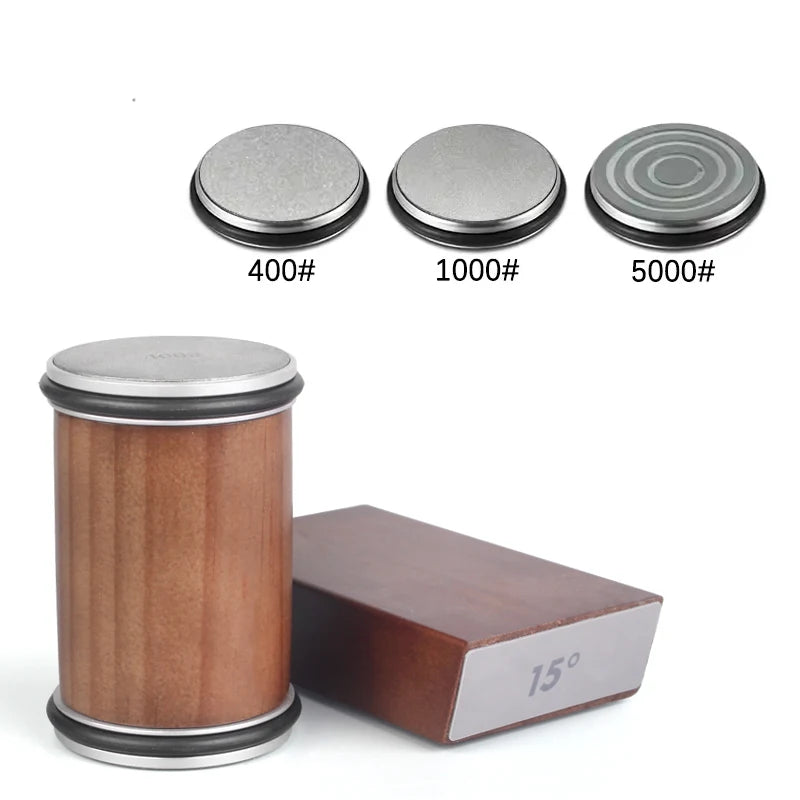 RSCHEF Rolling Knife Sharpener — Magnetic Holder & Diamond Stone Kit