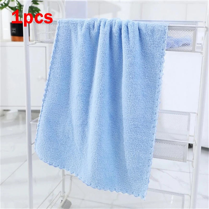 Beeinch Microfiber Coral Velvet Face Towel — Ultra Absorbent Soft Drying Cloth