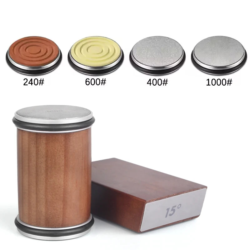 RSCHEF Rolling Knife Sharpener — Magnetic Holder & Diamond Stone Kit
