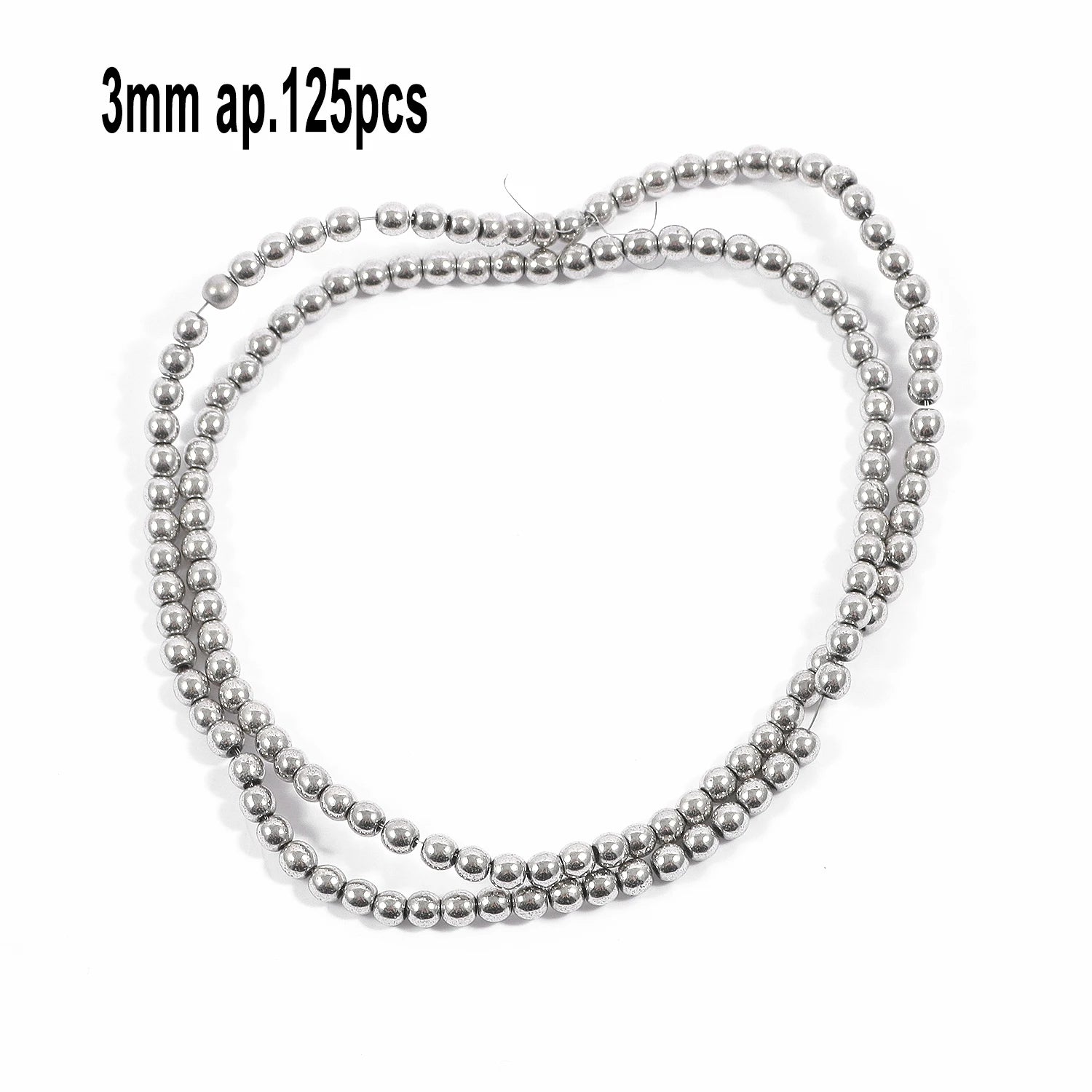 Rhodium Plated Hematite Beads — Geometric Jewelry Making Charms