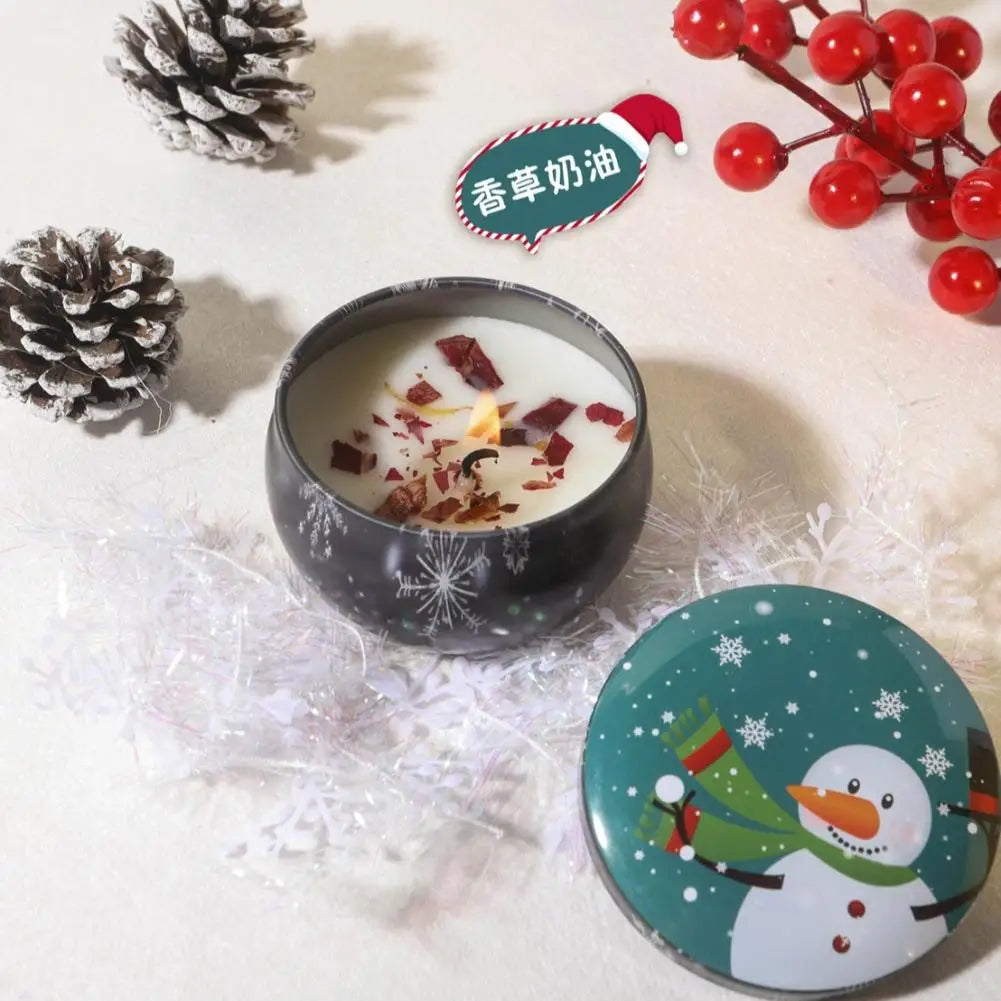 Christmas Scented Belly Jar Candle — Festive Aromatherapy Gift