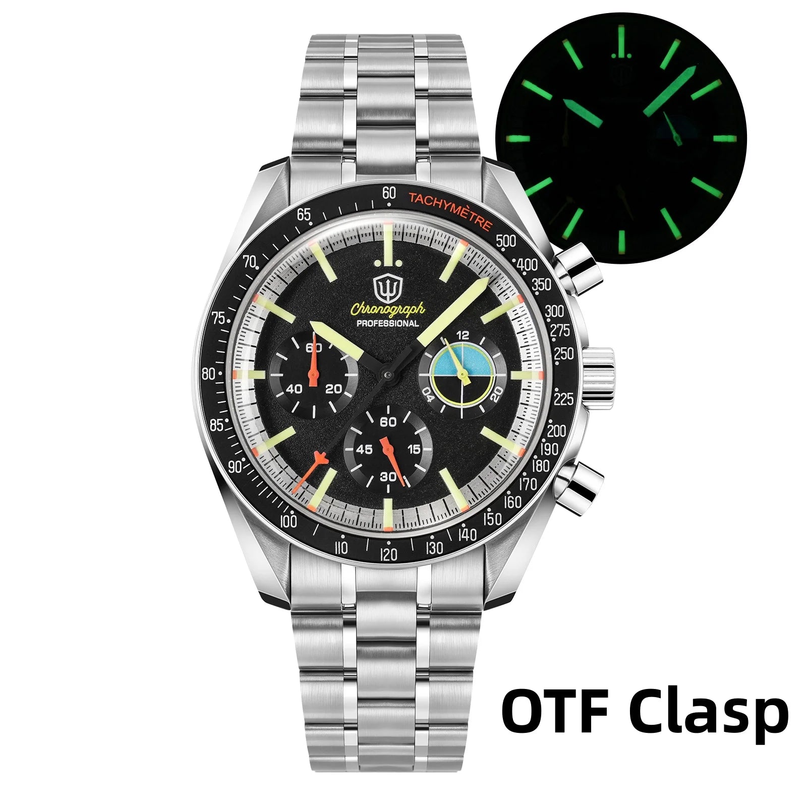 Watchdives WD1863A Chronograph Watch — Sapphire Crystal & Stainless Steel