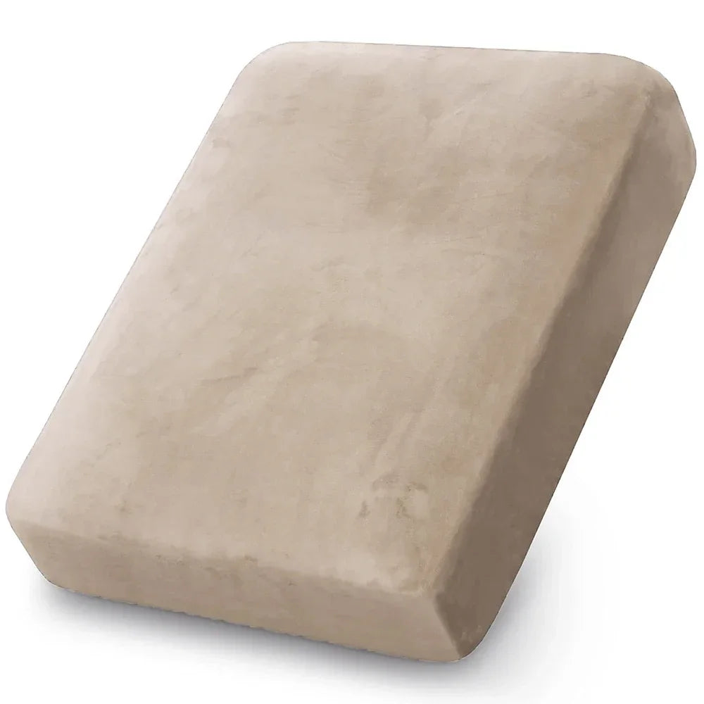 Plush Velvet Sofa Cushion Covers — Soft Stretch Furniture Protector