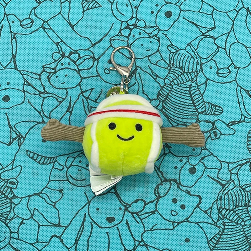Assorted Plush Keychain Charms — Cute Animal & Food Bag Accessories