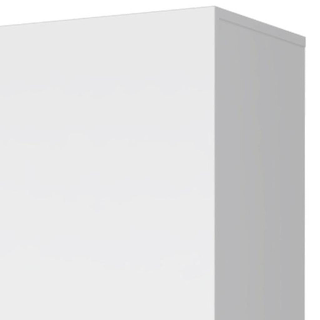 16" White Accent Cabinet With Four Shelves