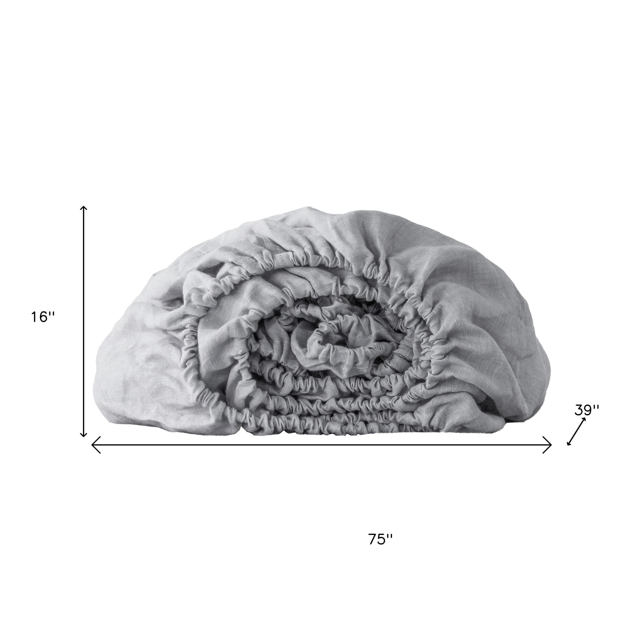 Cloud Linen Twin Fitted Sheet