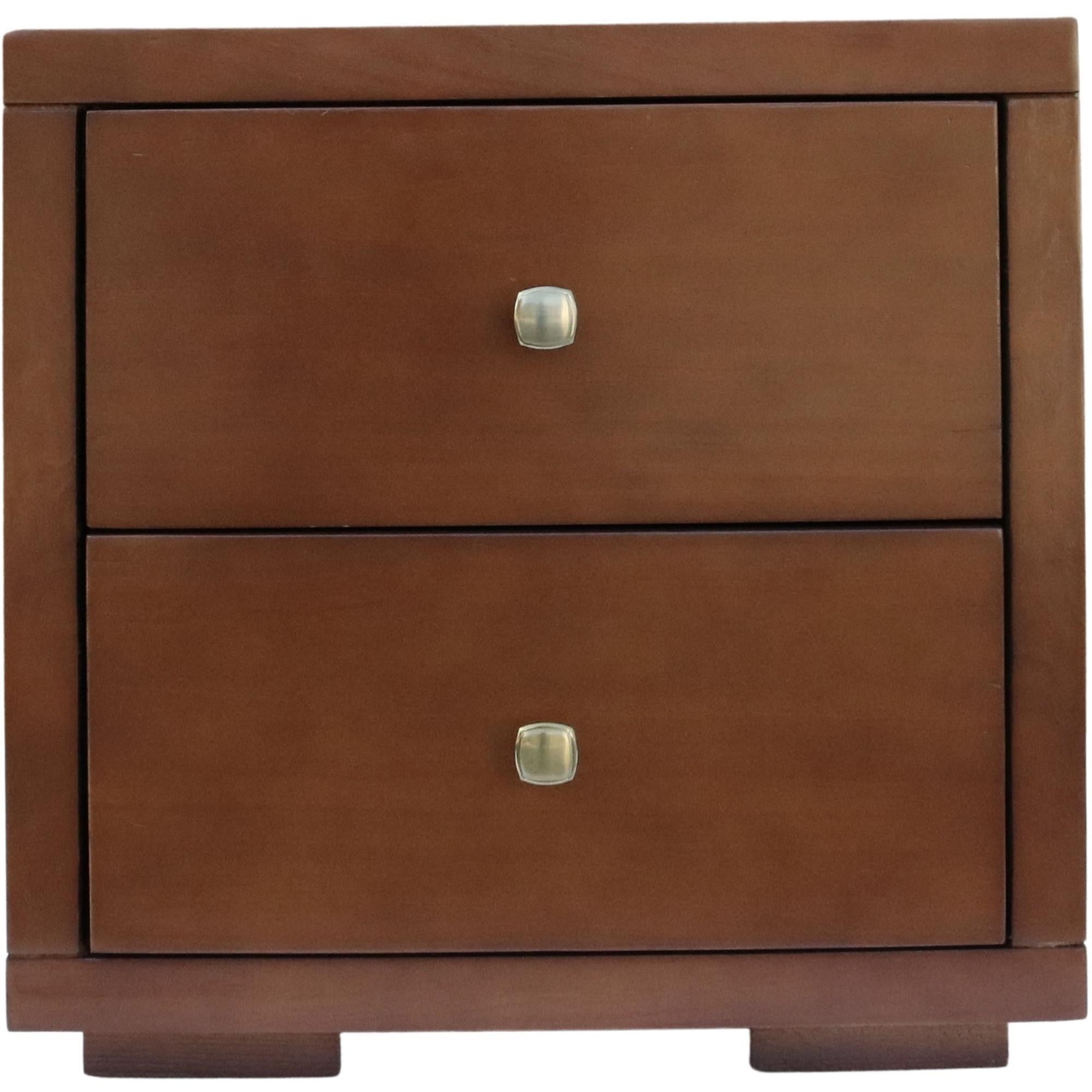Two Piece Brown Solid and Manufactured Wood Bedroom Set