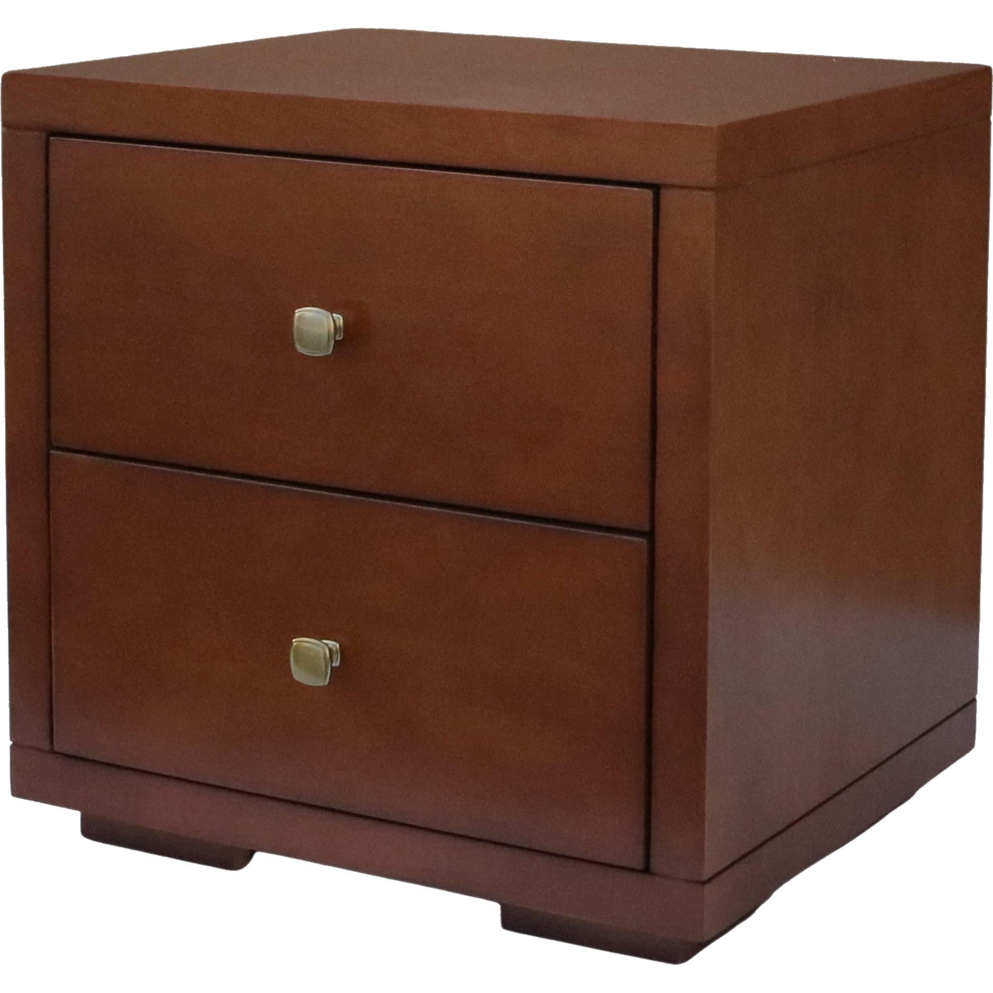 Two Piece Brown Solid and Manufactured Wood Bedroom Set