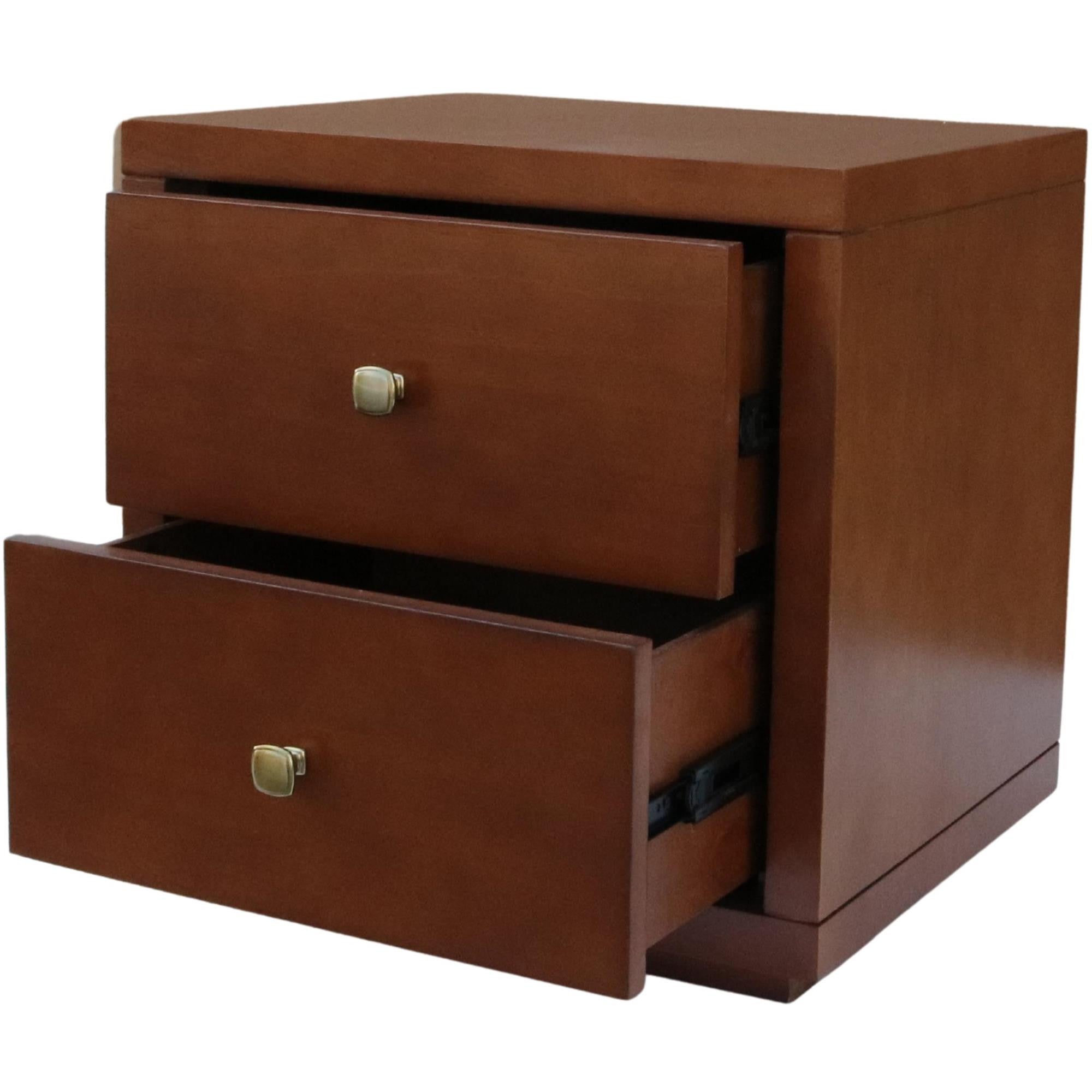 Two Piece Brown Solid and Manufactured Wood Bedroom Set