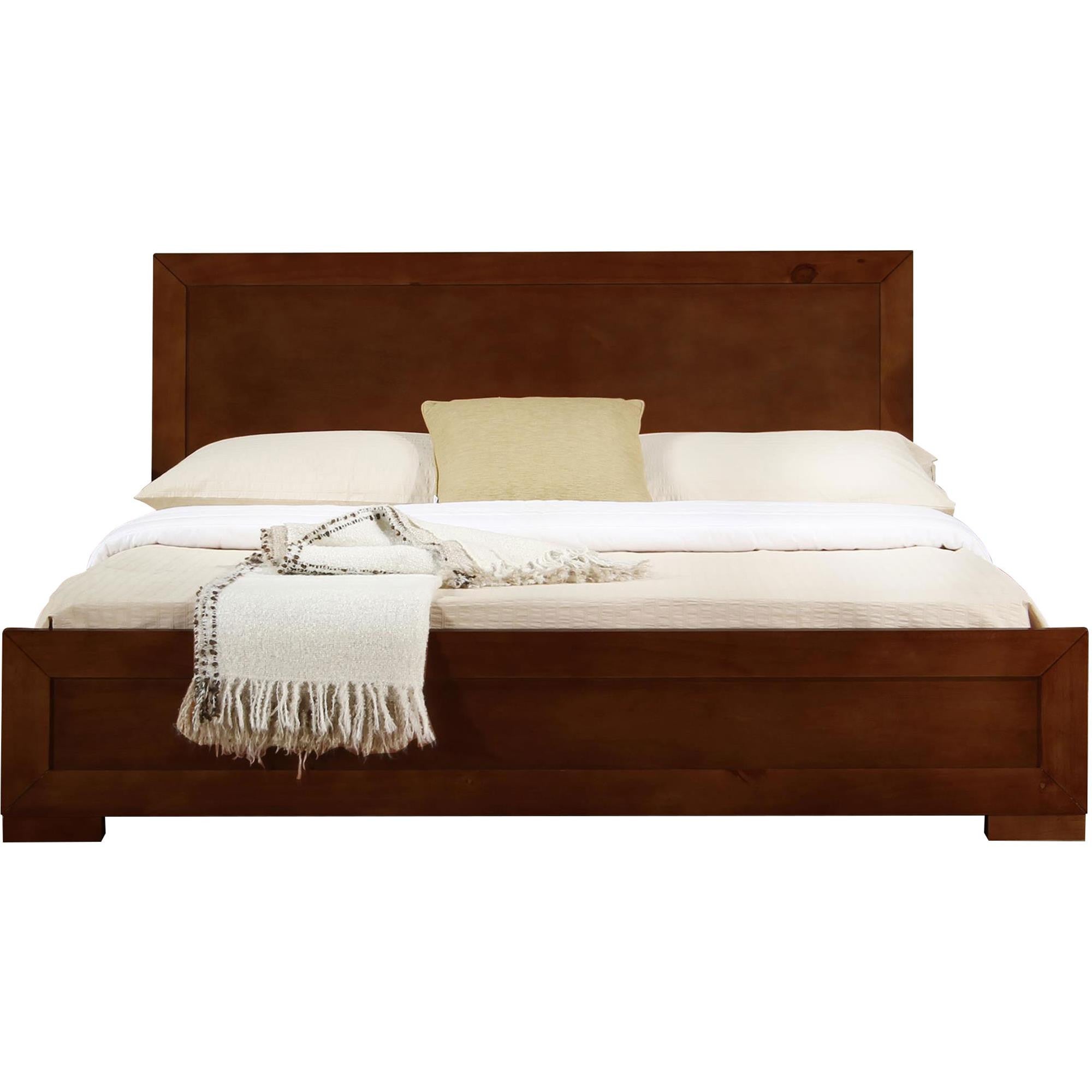 Two Piece Brown Solid and Manufactured Wood Bedroom Set