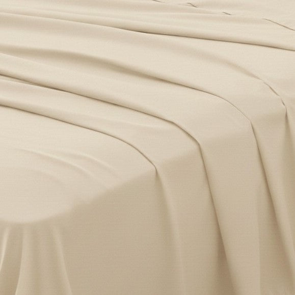Four Piece Ivory Cotton King Sheet Set
