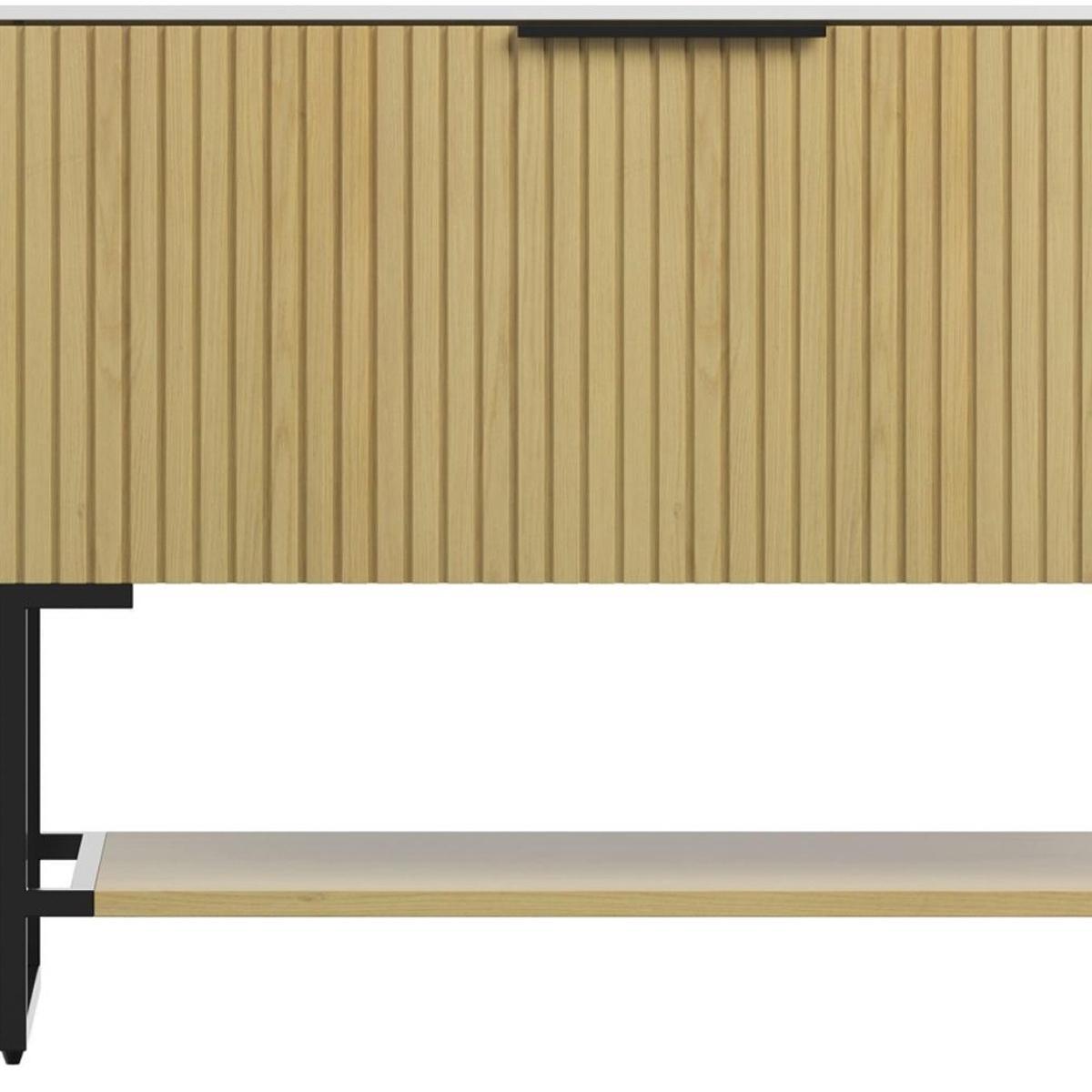 35" Brown Wood Bathroom Vanity