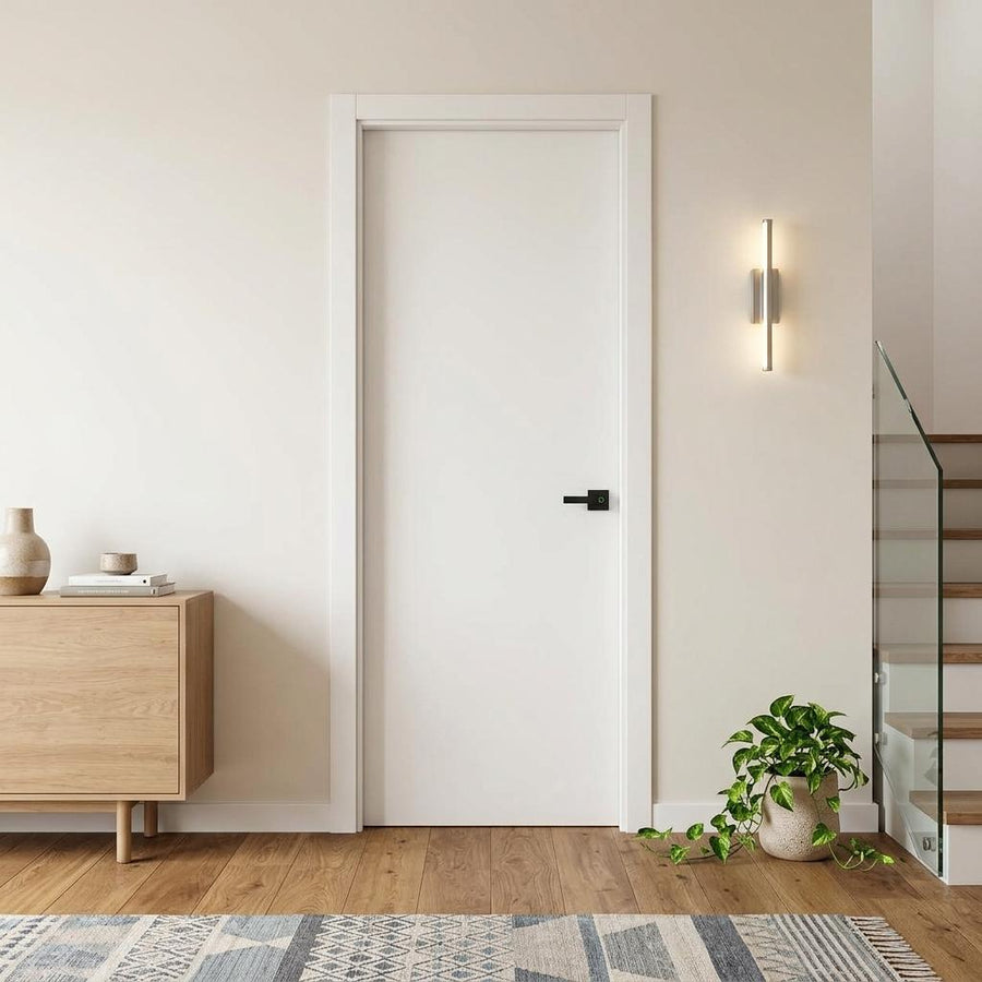 80" X 32" White PVC Slab Door