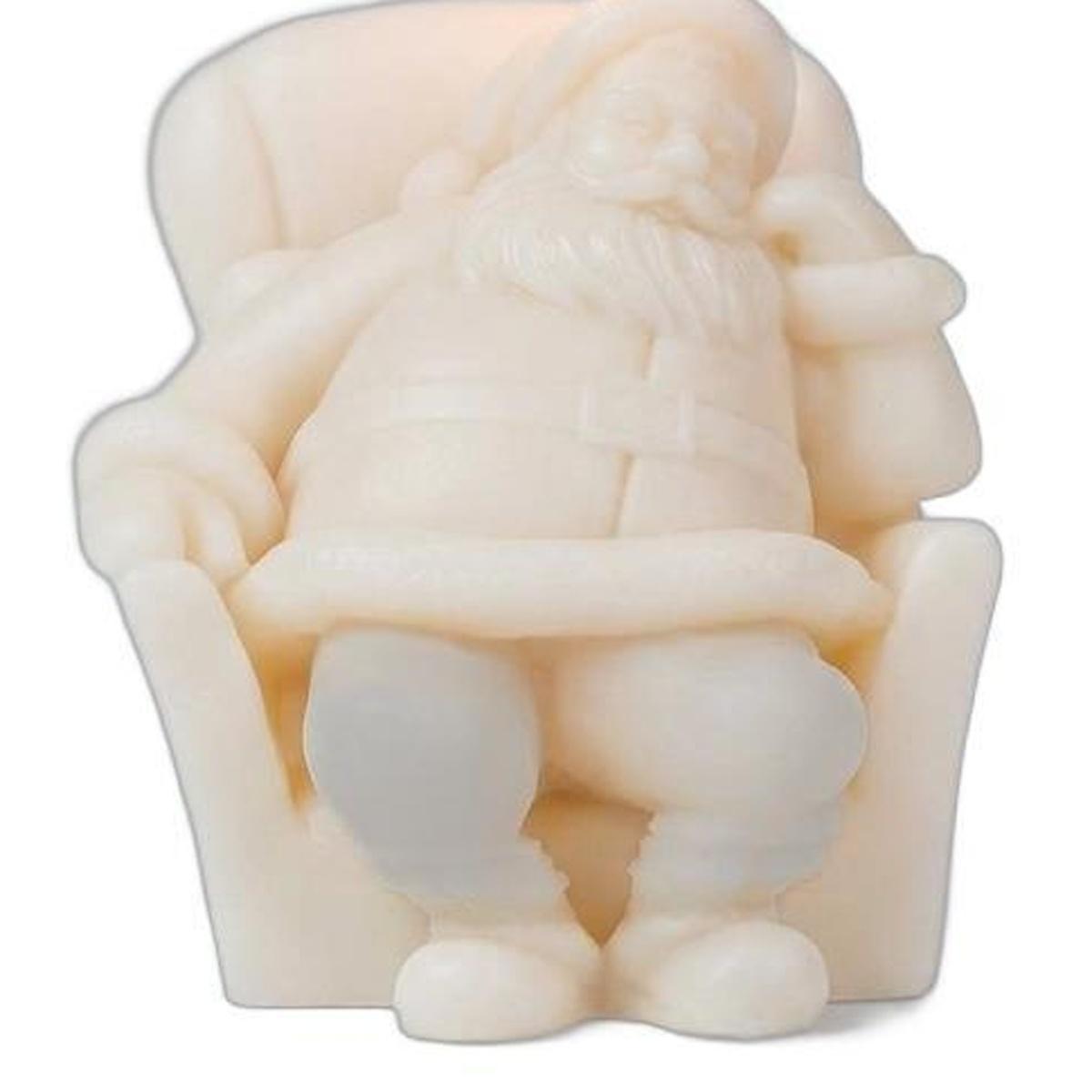3" Ivory Mistletoe Scented Dimensional Form Candle Novelty Novelty