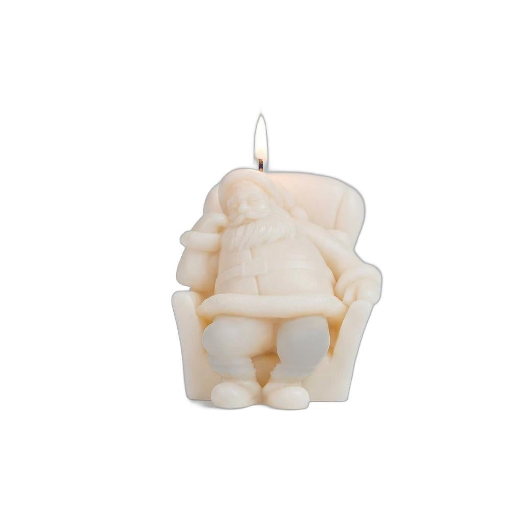 3" Ivory Mistletoe Scented Dimensional Form Candle Novelty Novelty