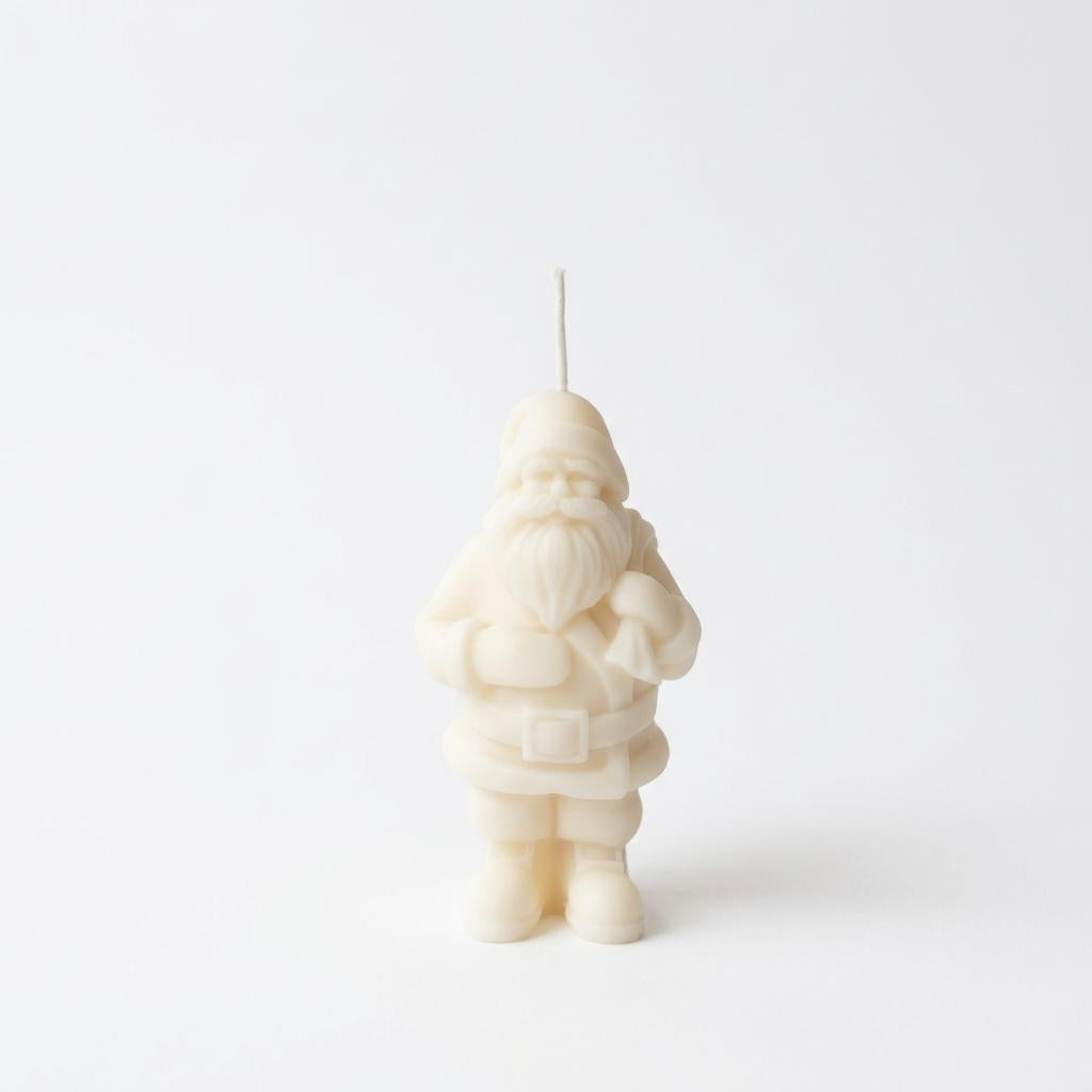4" Ivory Mistletoe Scented Dimensional Form Candle Novelty Novelty