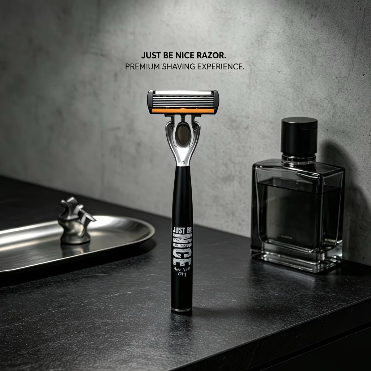 Men's Manual Safety Razor Set — 6-Layer Stainless Steel Blades with Aloe Vera
