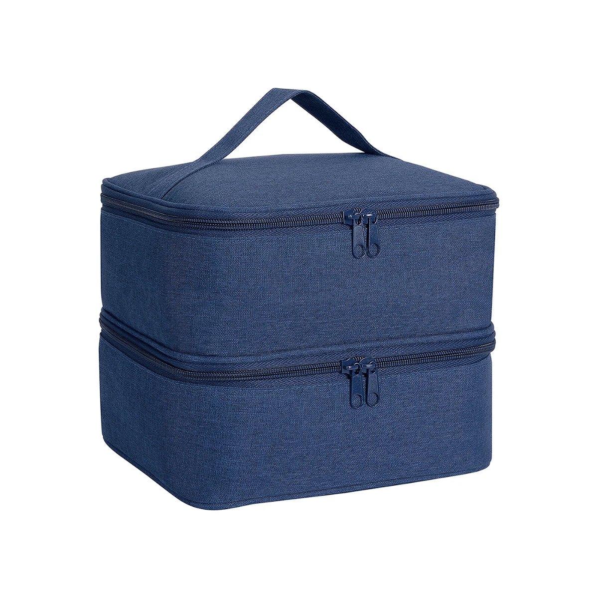 Double Layer Nail Polish Organizer — Portable Cosmetic Tote Bag