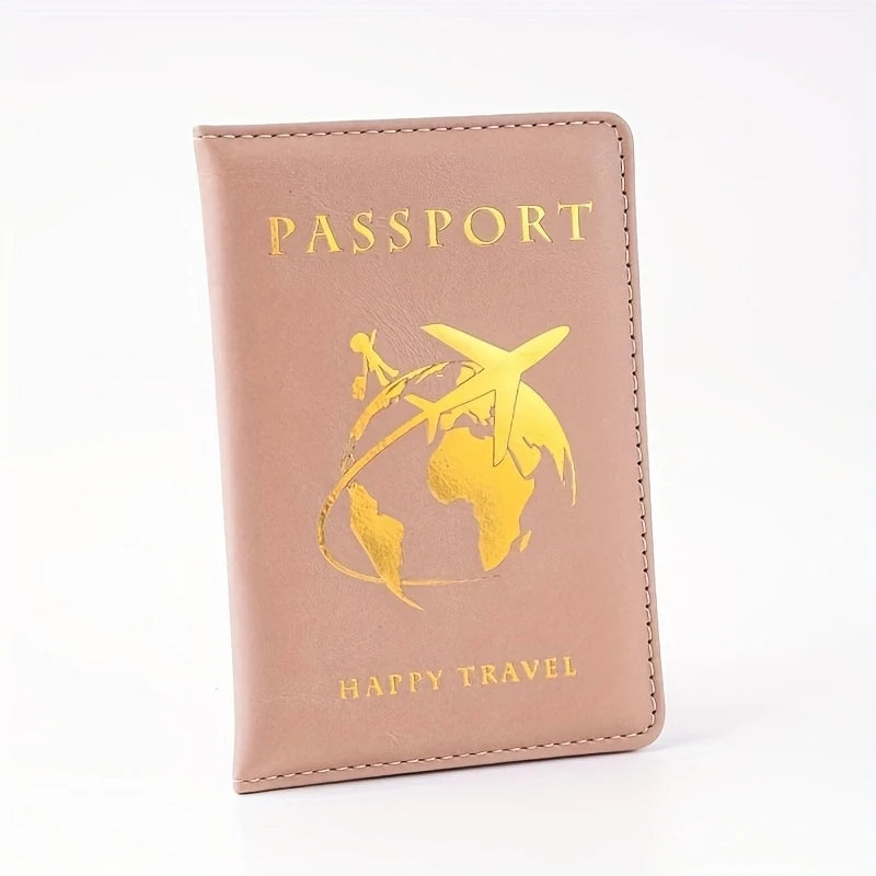 Premium Passport Holder — Compact Foldable Travel Wallet with World Map Design
