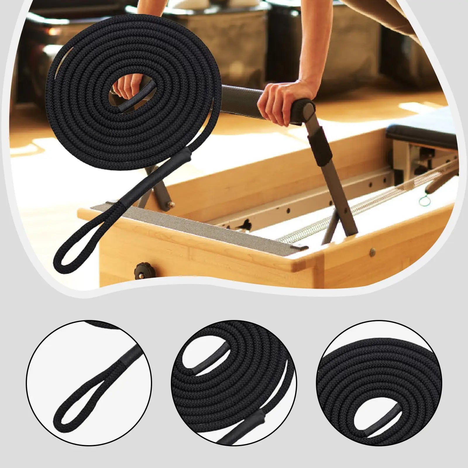 MagiDeal Pilates Reformer Pull Rope — Durable Nylon Exercise Strap