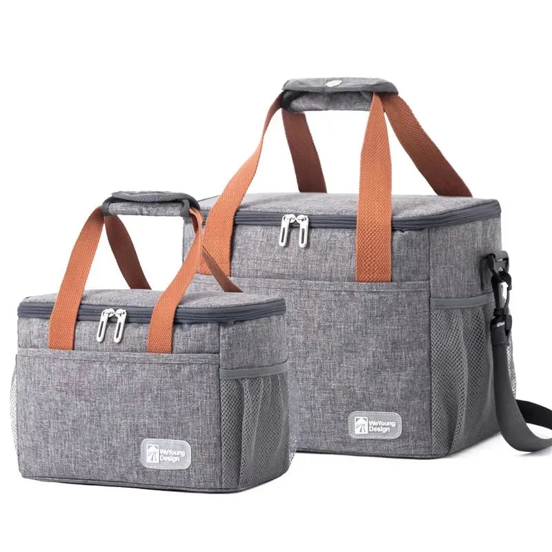 Insulated Lunch Tote Bag — Thermal Food Organizer for Picnic and Hiking
