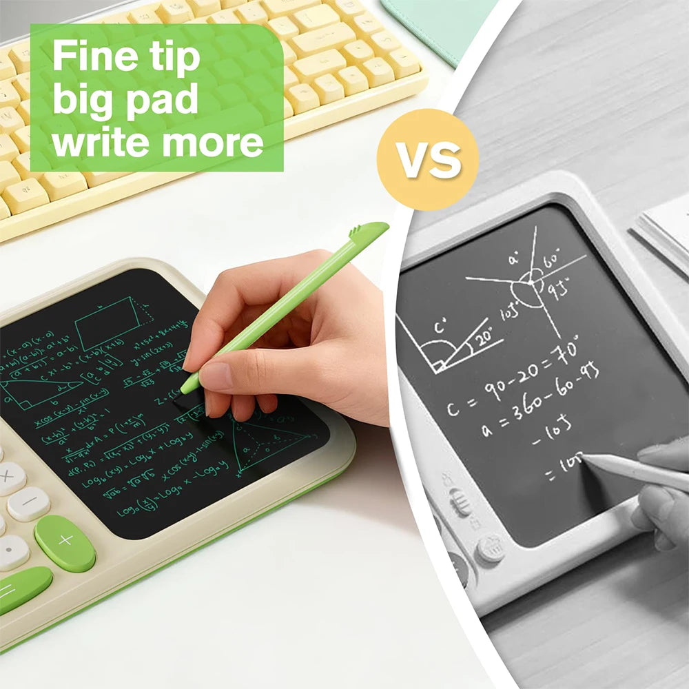 Roatee Desk Calculator with LCD Writing Notepad — Large Button Math Tool