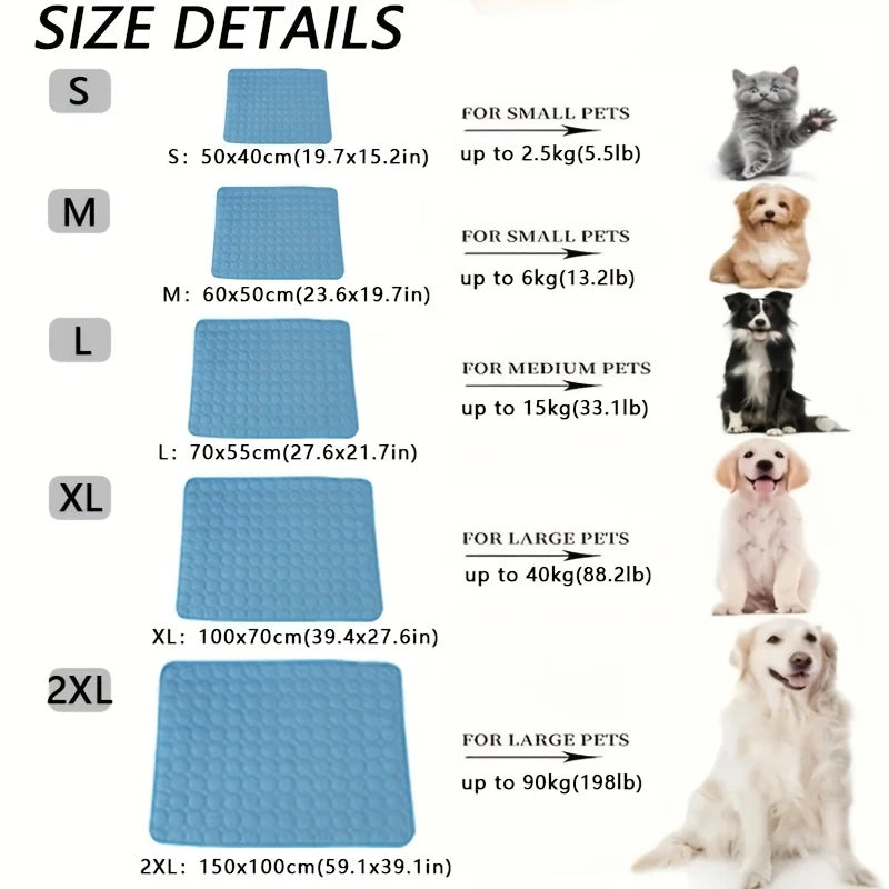 BeiYu Pet Cooling Mat — Summer Relief Bed for Dogs and Cats