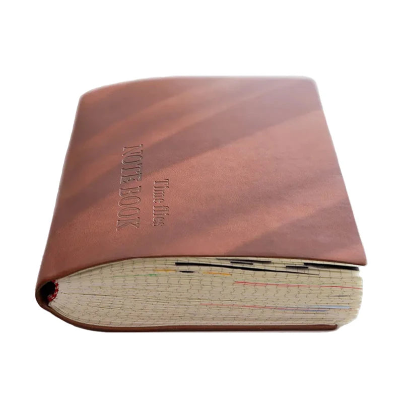 Daotshy A5 Grid Notebook — Faux Leather Journal for School and Office