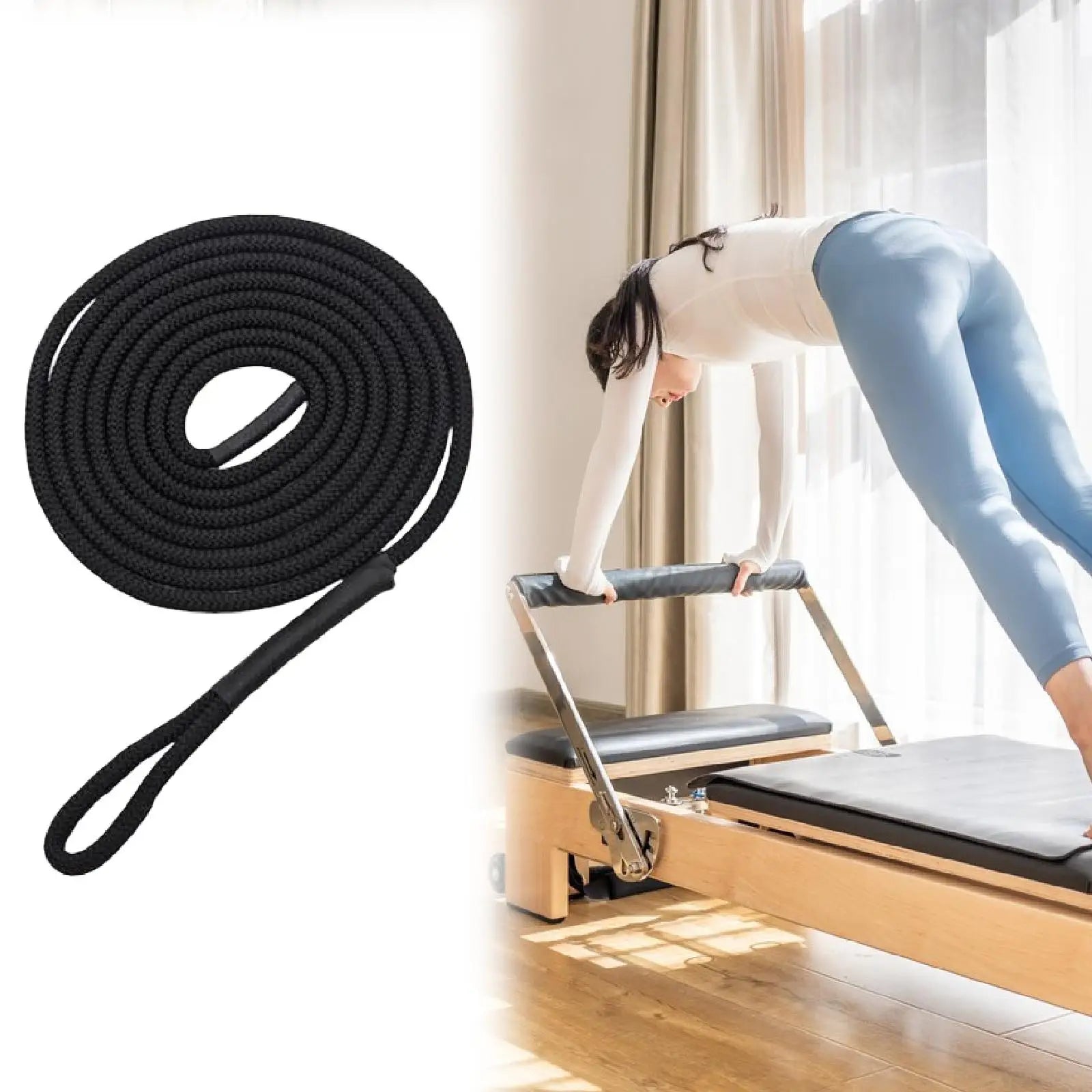 MagiDeal Pilates Reformer Pull Rope — Durable Nylon Exercise Strap