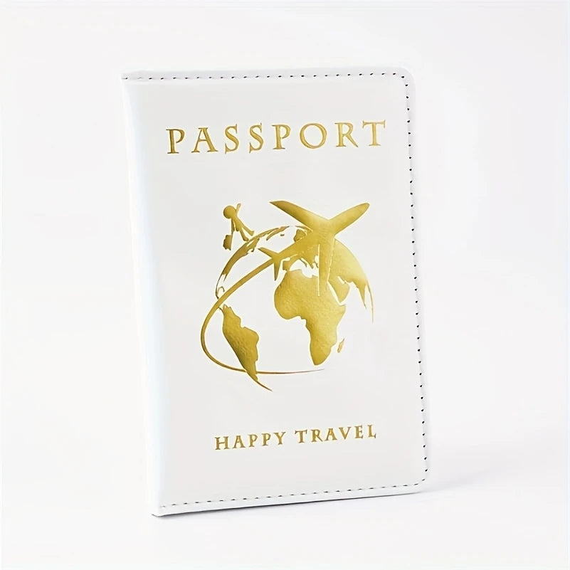 Premium Passport Holder — Compact Foldable Travel Wallet with World Map Design