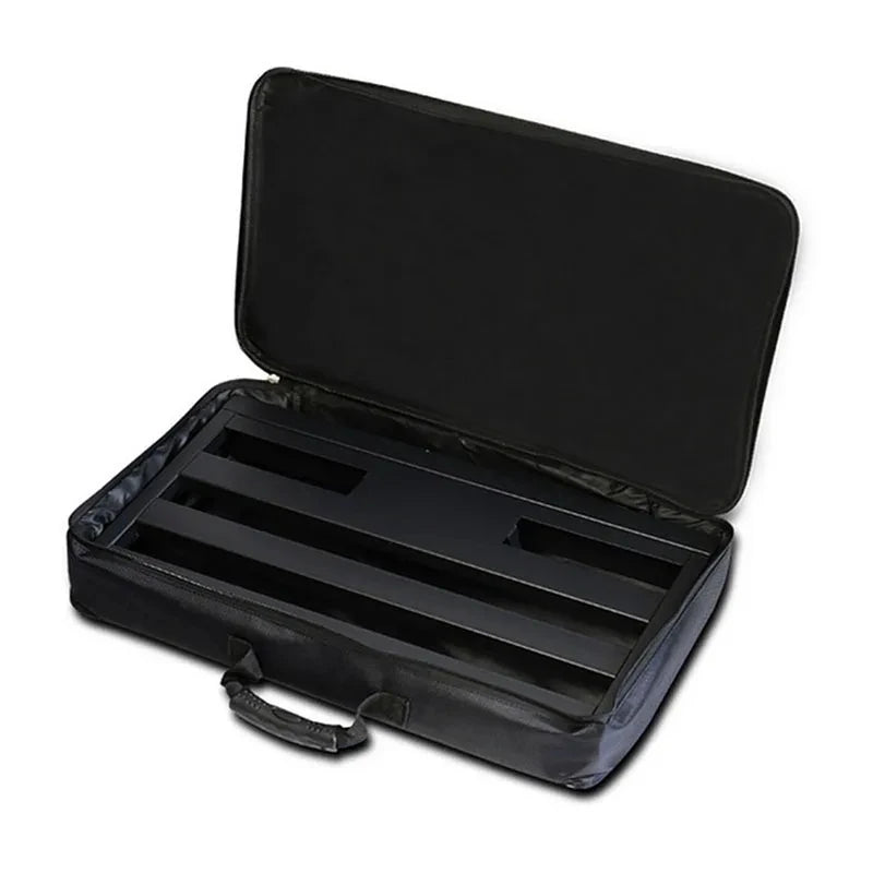 Guitar Pedalboard Carrying Case — Portable Effects Pedal Bag, Black