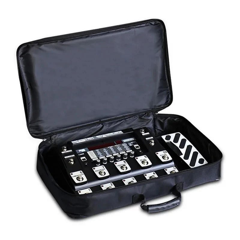 Guitar Pedalboard Carrying Case — Portable Effects Pedal Bag, Black