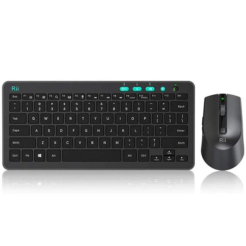Rii RKM709 Wireless Keyboard and Mouse Combo — Multimedia Office Set