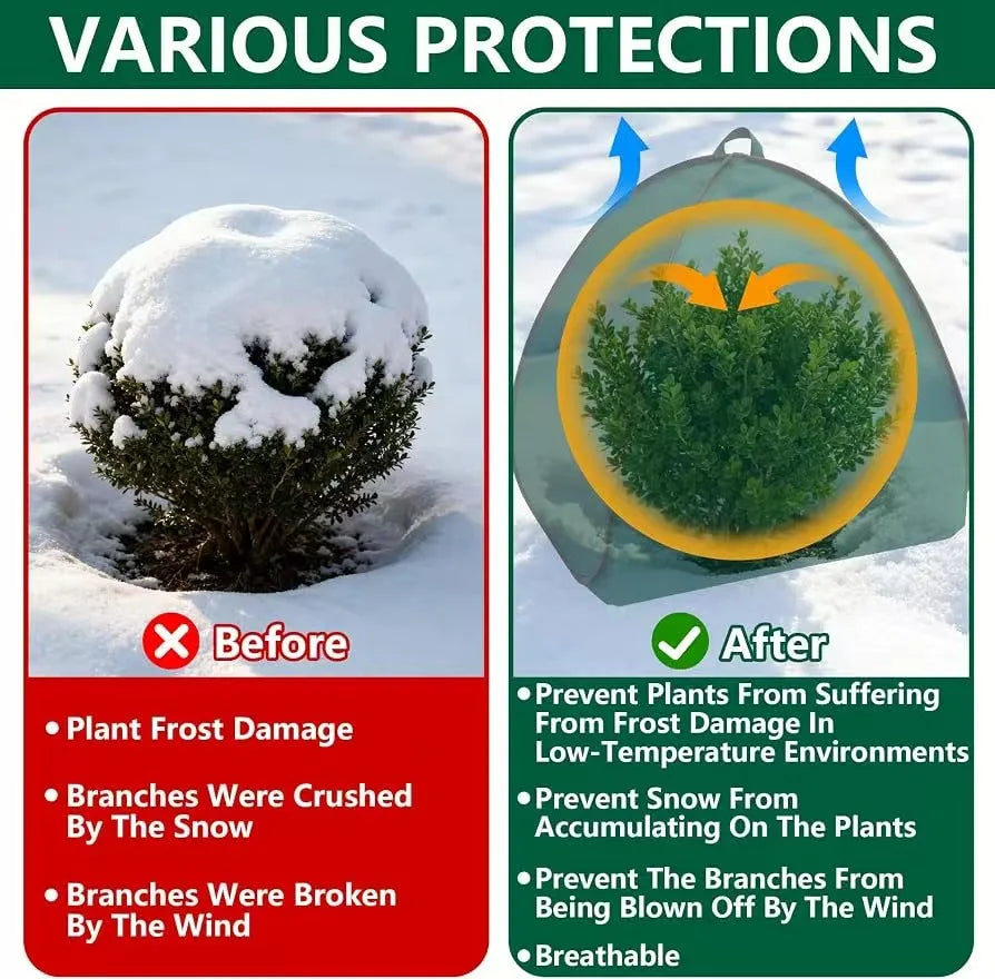 Pop Up Plant Protection Tent — Reusable Winter Frost Cover