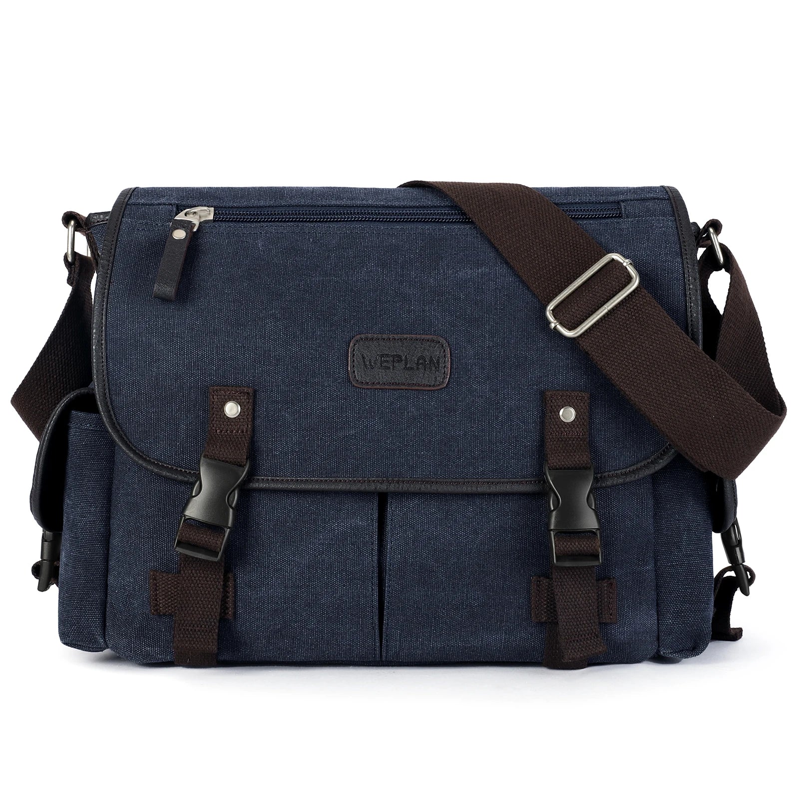 Fewchor Retro Canvas Messenger Bag — Water Resistant Laptop Satchel