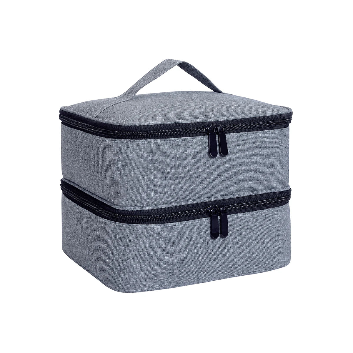 Double Layer Nail Polish Organizer — Portable Cosmetic Tote Bag