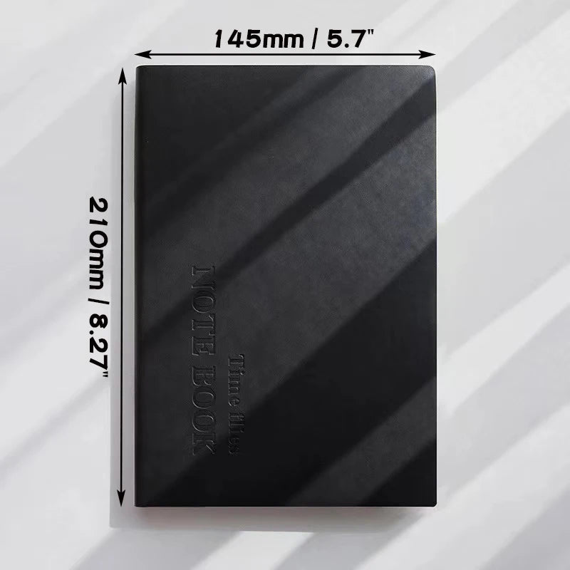 Daotshy A5 Grid Notebook — Faux Leather Journal for School and Office